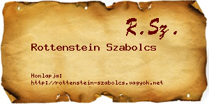 Rottenstein Szabolcs névjegykártya